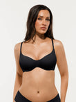 Popilush® Black / 34C Seamless Lightweight T-Shirt Bra