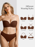 Popilush® Seamless Non-Slip Push-Up Shaping Strapless Bra