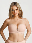 Popilush® Beige / XS Seamless Non-Slip Push-Up Shaping Strapless Bra