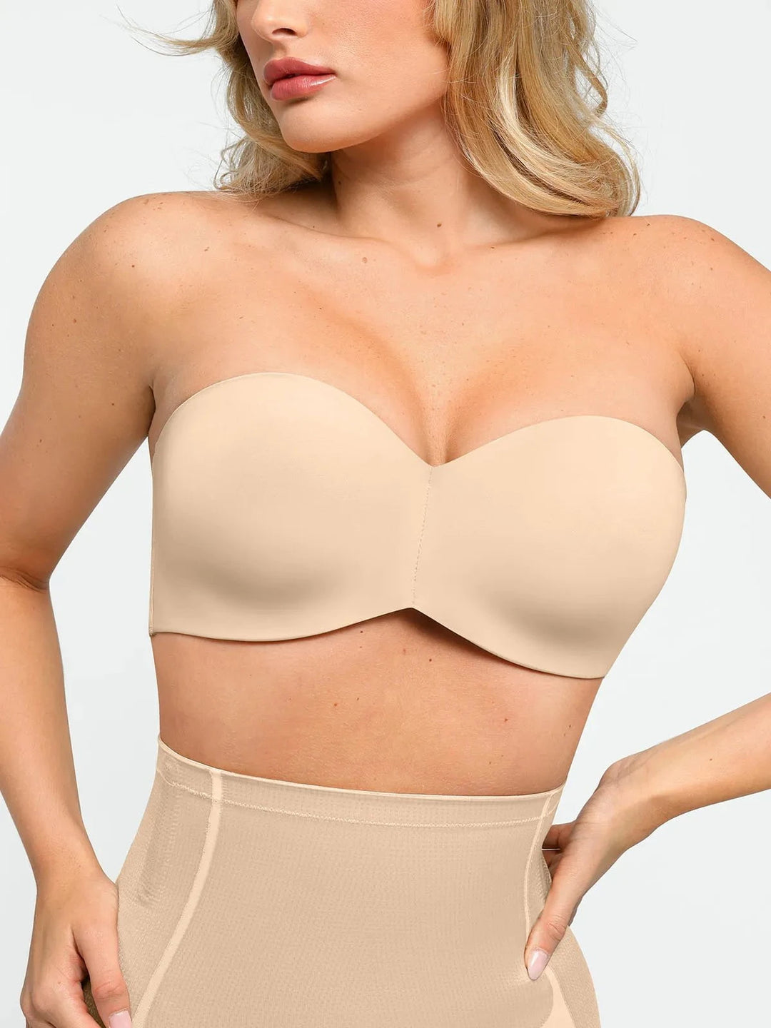 Popilush® Shapewear Bra Seamless Push-Up Shapewear Bra Butt-Lifting Shorts Set