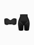 Popilush® Shapewear Bra Set / Black / S Seamless Push-Up Shapewear Bra Butt-Lifting Shorts Set