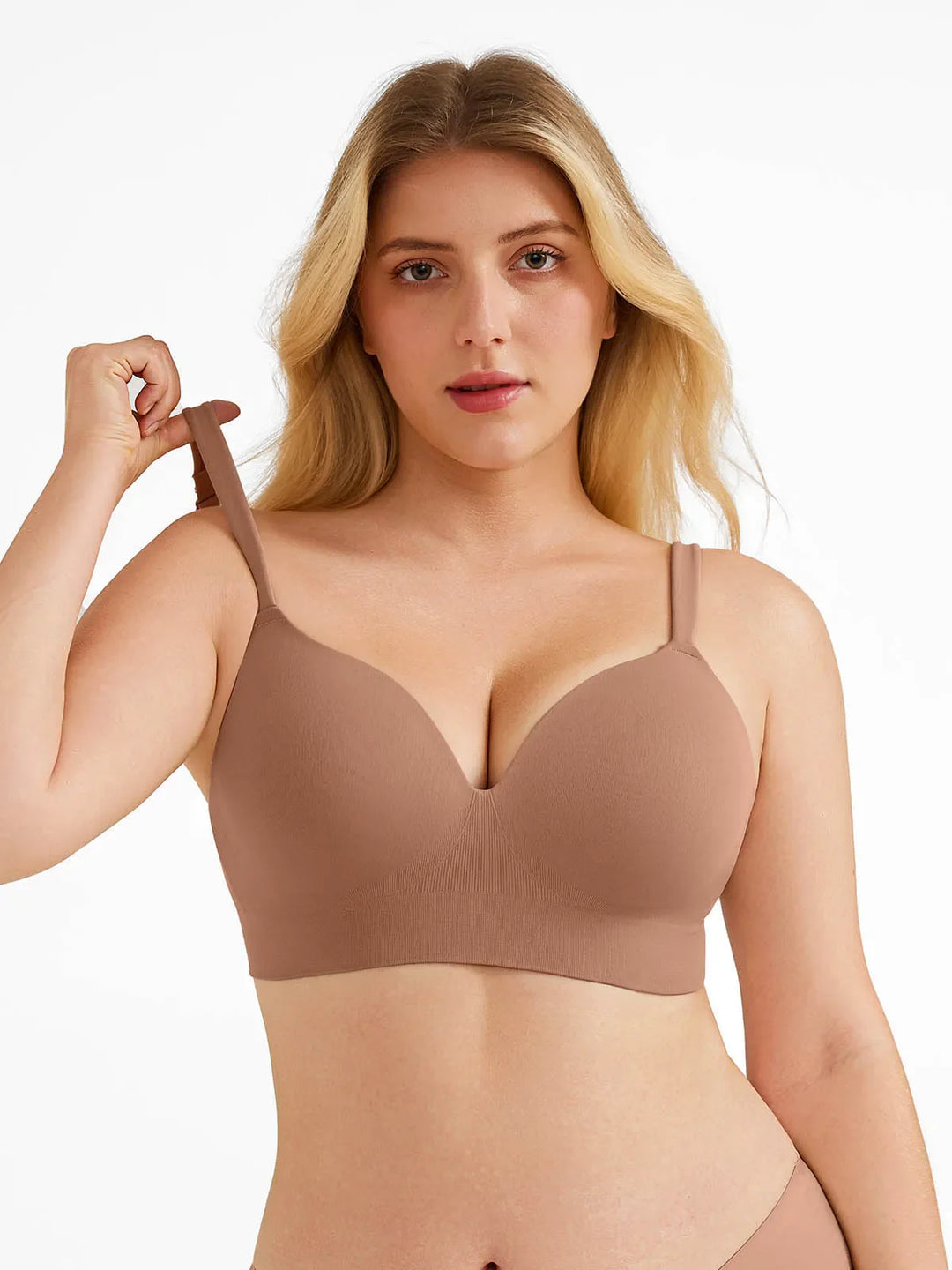 Popilush® Seamless Push-Up Wireless Full Coverage Bra