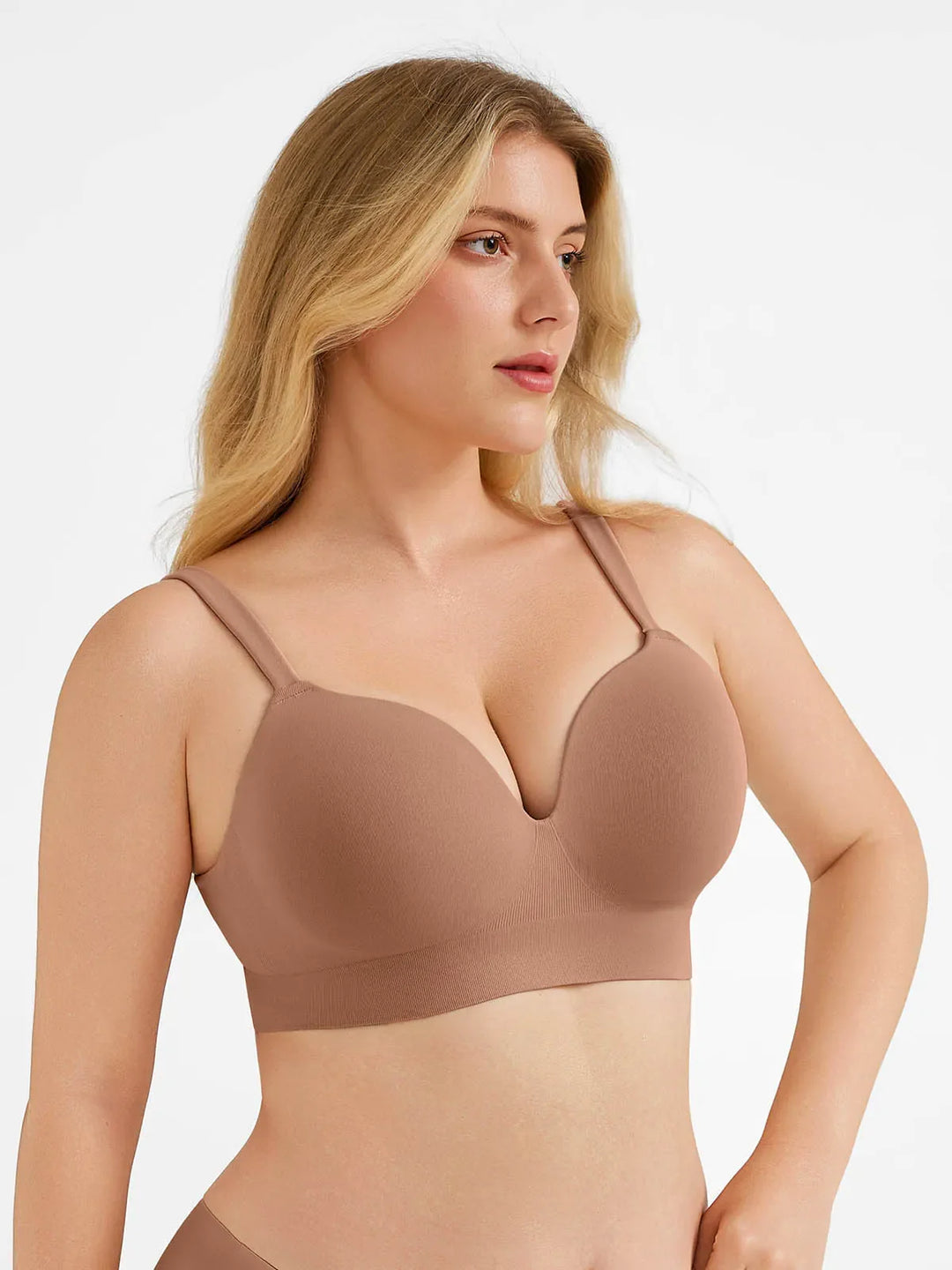 Popilush® Seamless Push-Up Wireless Full Coverage Bra