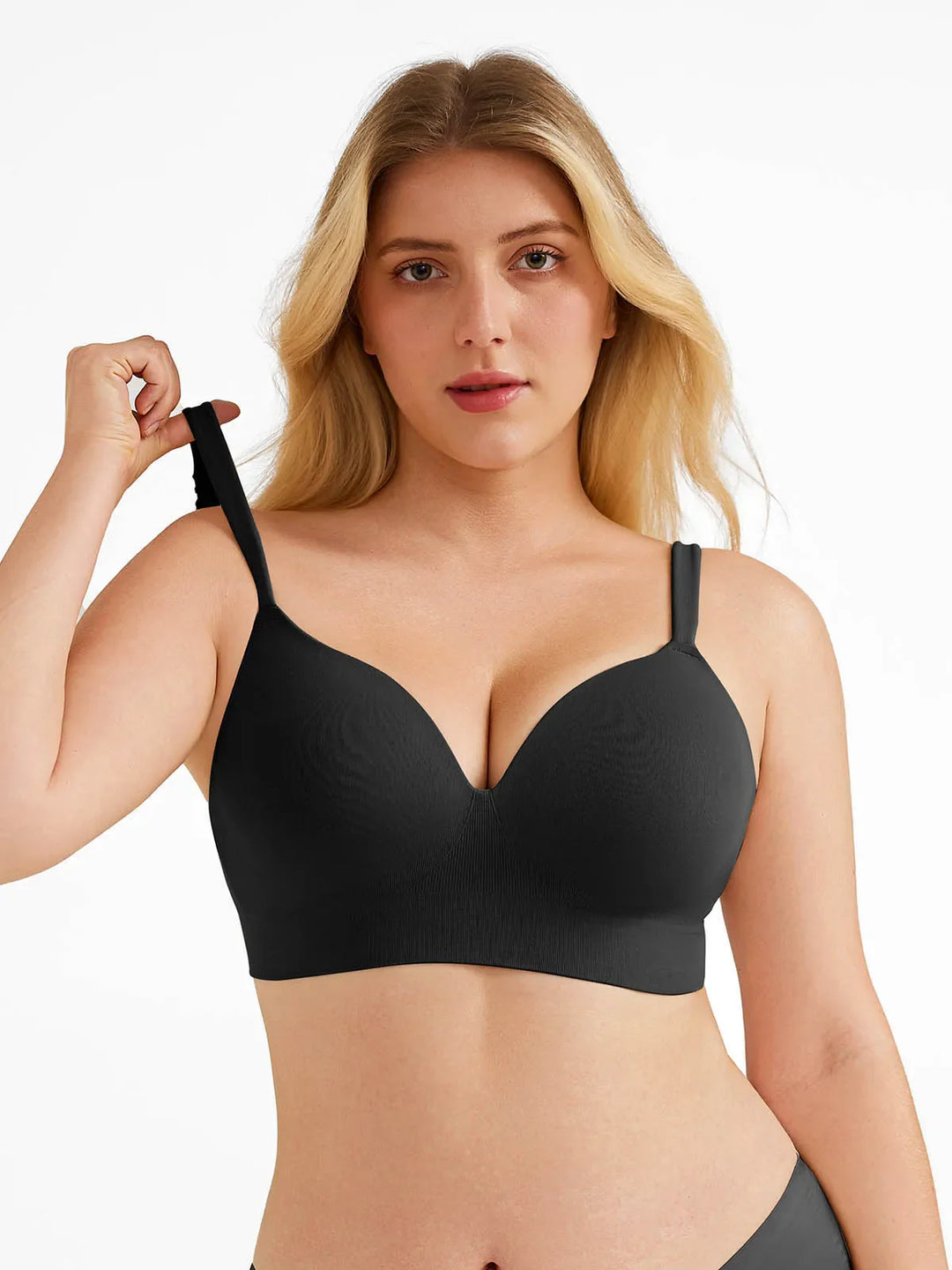 Popilush® Seamless Push-Up Wireless Full Coverage Bra