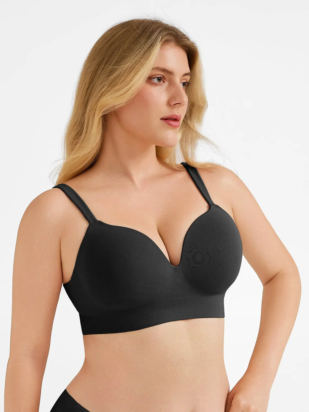 Popilush® Seamless Push-Up Wireless Full Coverage Bra