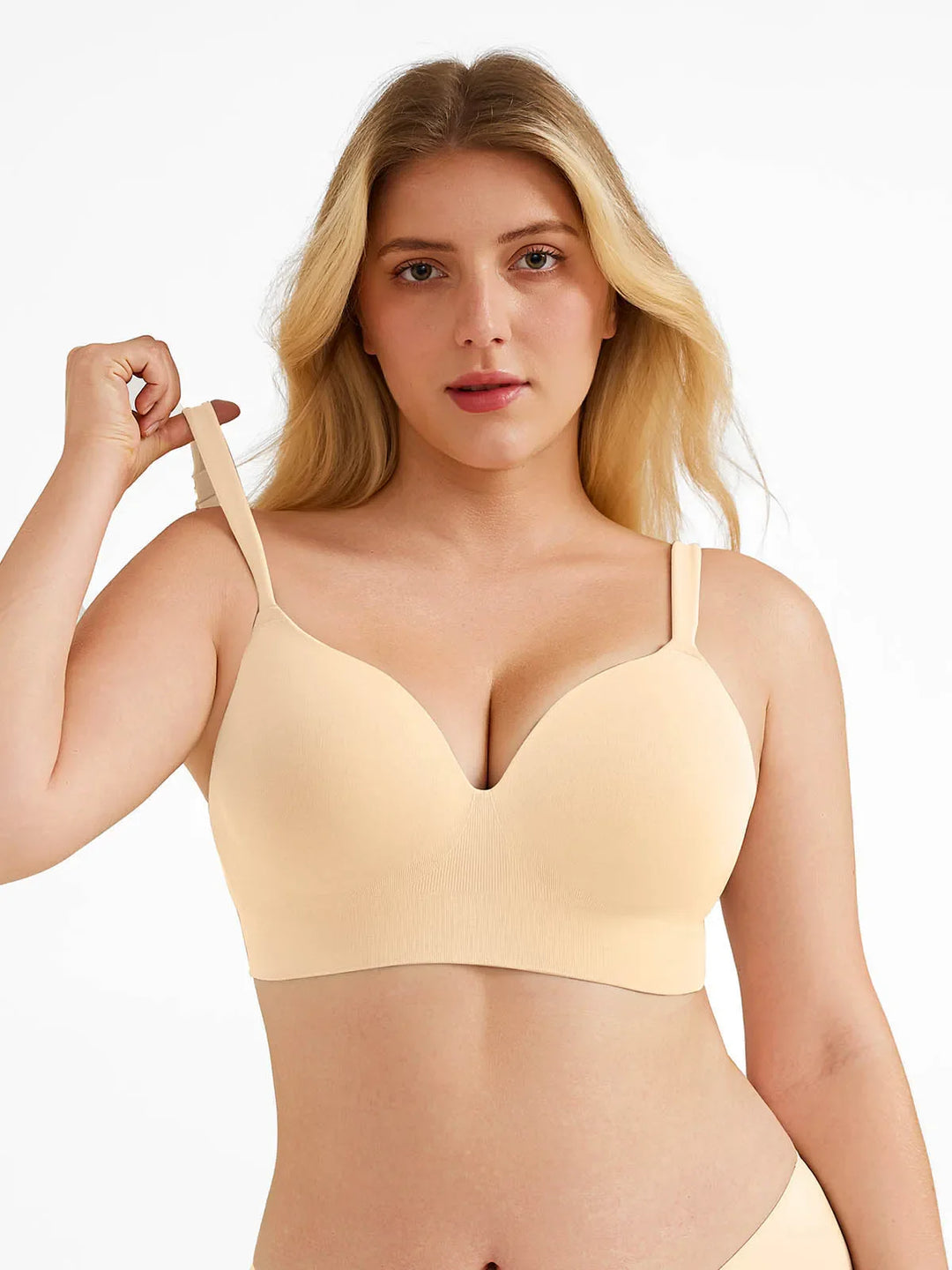 Popilush® Seamless Push-Up Wireless Full Coverage Bra