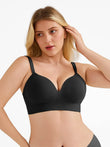 Popilush® Black / M Seamless Push-Up Wireless Full Coverage Bra