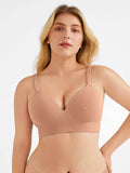 Popilush® Nude / M Seamless Push-Up Wireless Full Coverage Bra