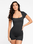 Square neck romper, offering style and comfort, by Popilush® for women.