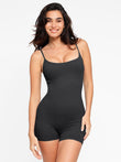 Black Popilush® seamless romper, flattering and shaping for any occasion. 