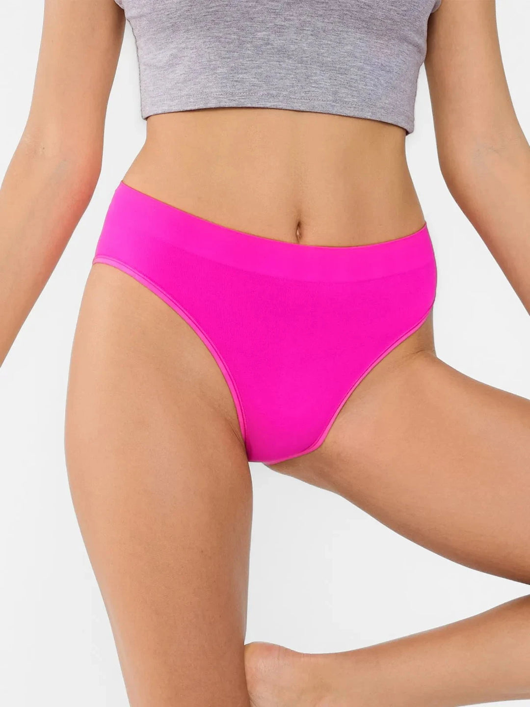 Popilush® Seamless Ribbed-Waist Brief