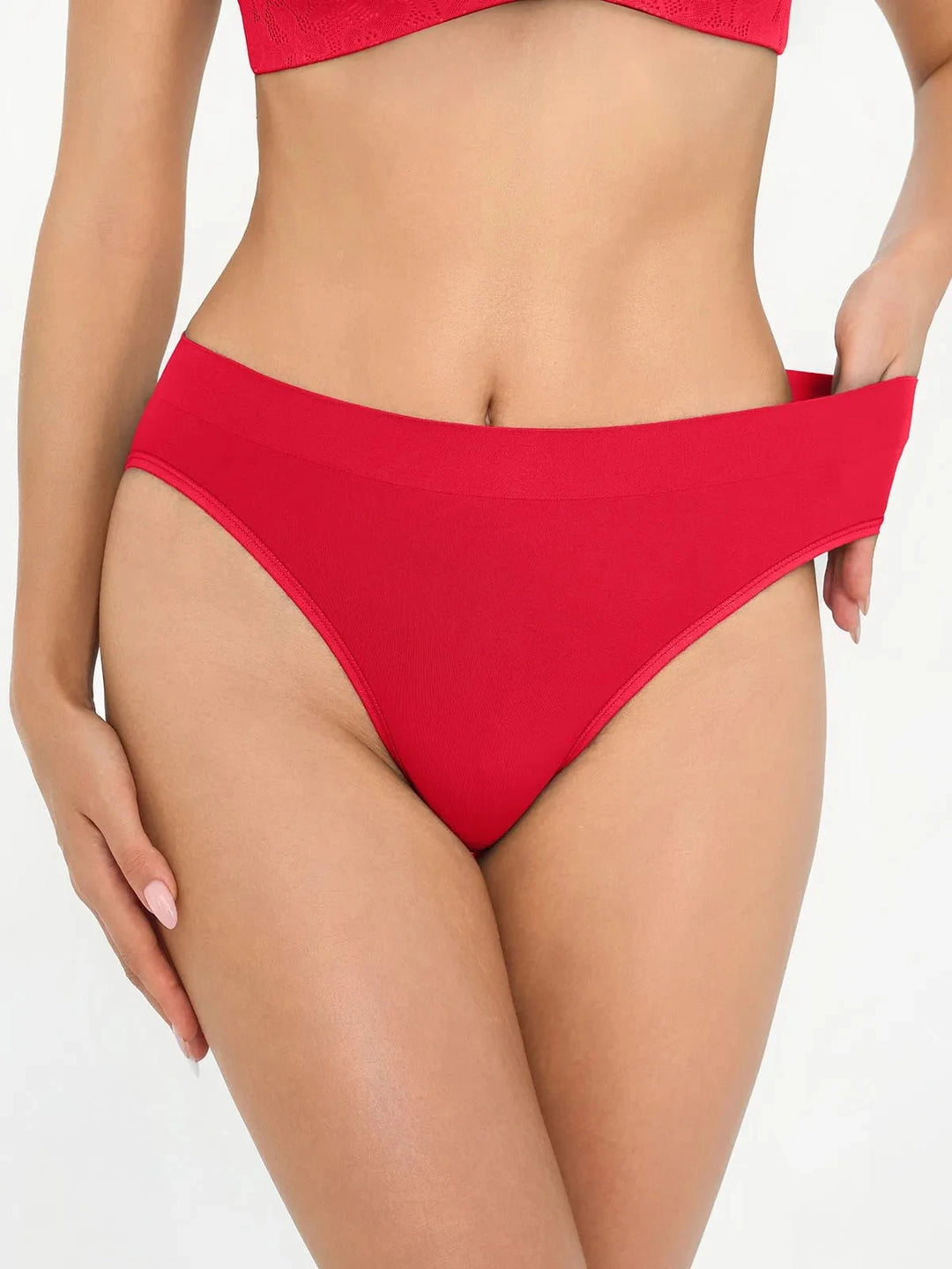 Popilush® Seamless Ribbed-Waist Brief