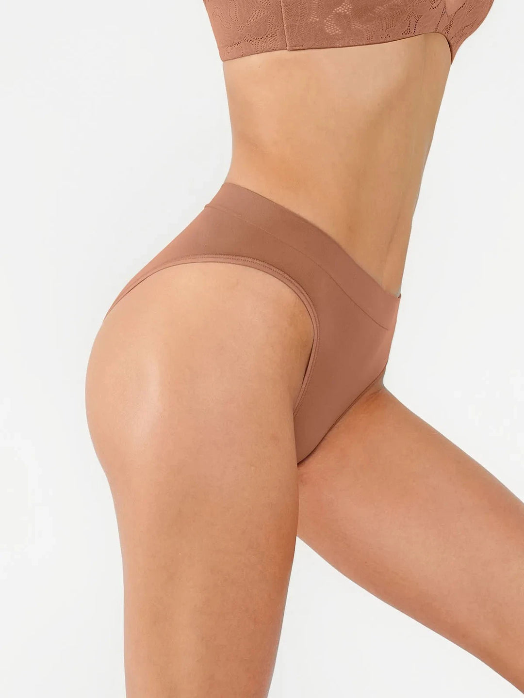 Popilush® Seamless Ribbed-Waist Brief