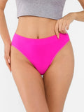 Popilush® Pink / S Seamless Ribbed-Waist Brief