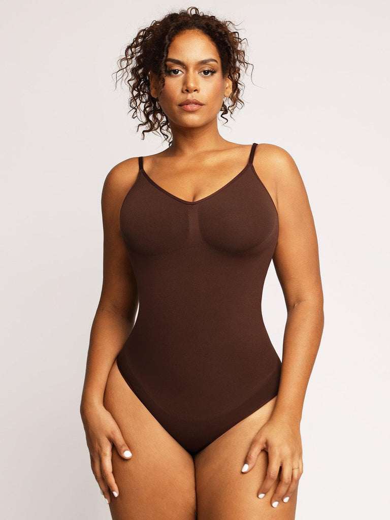 Shapewear Bodysuit For Women Tummy Control Body Shaper Thong Women's  Shaping Bodysuits Wide Shoulder Strap Seamless Sculpting Body Suit Ladies  Going Out