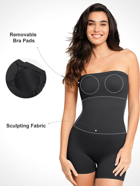 Popilush? One Piece Shapewear Bandeau Romper