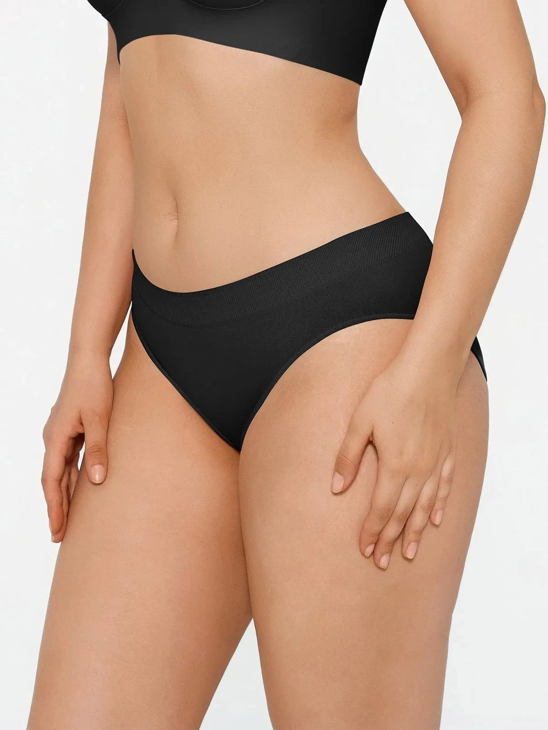 Popilush® Seamless Solid Mid-Rise Brief