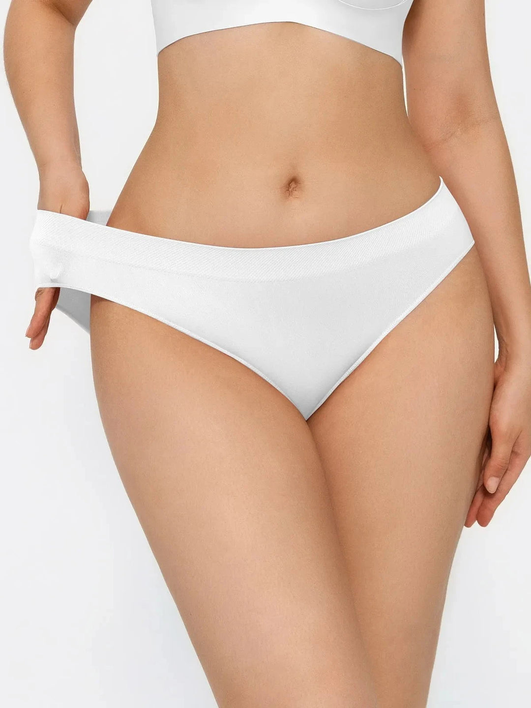 Popilush® Seamless Solid Mid-Rise Brief