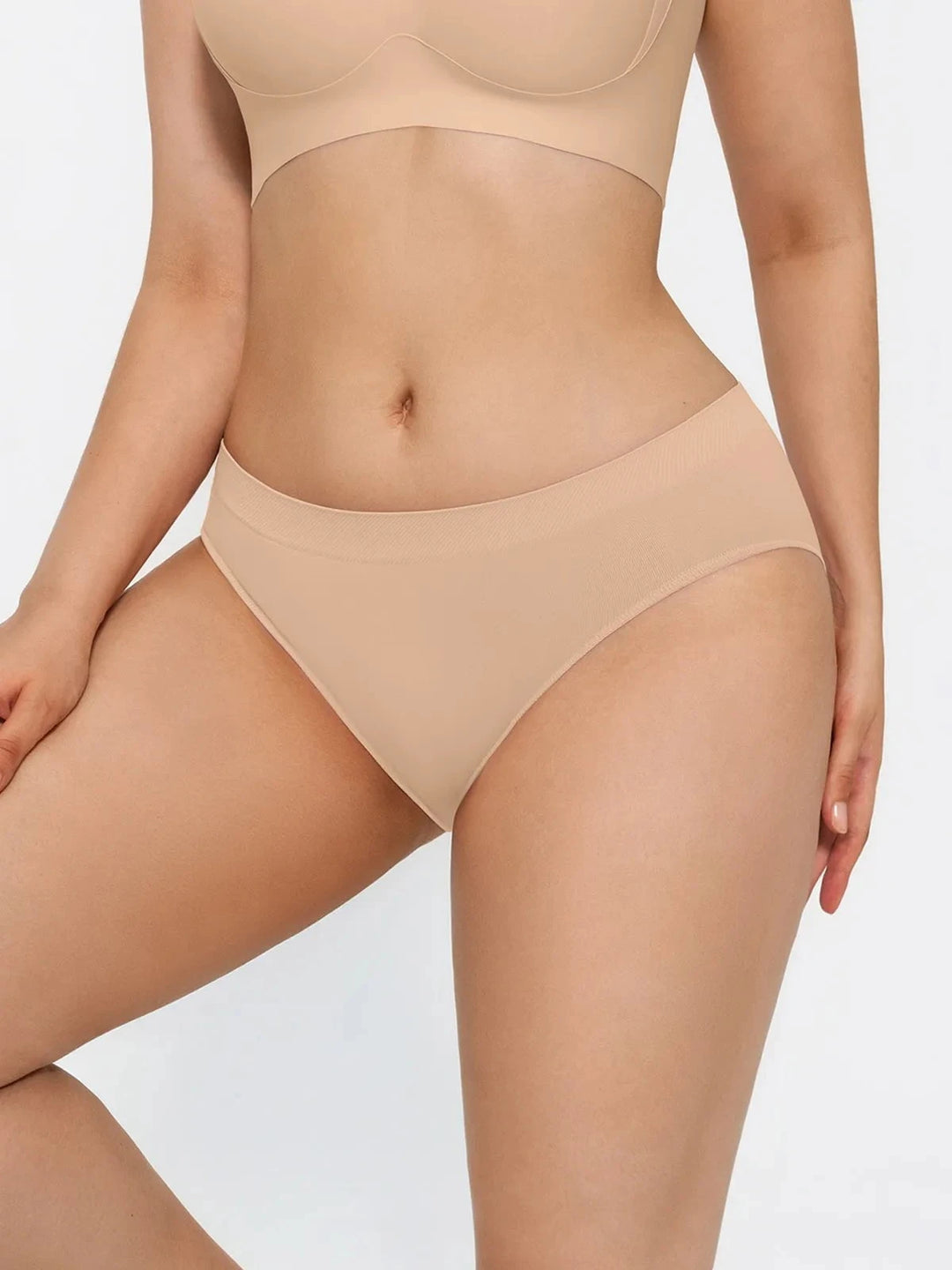 Popilush® Seamless Solid Mid-Rise Brief