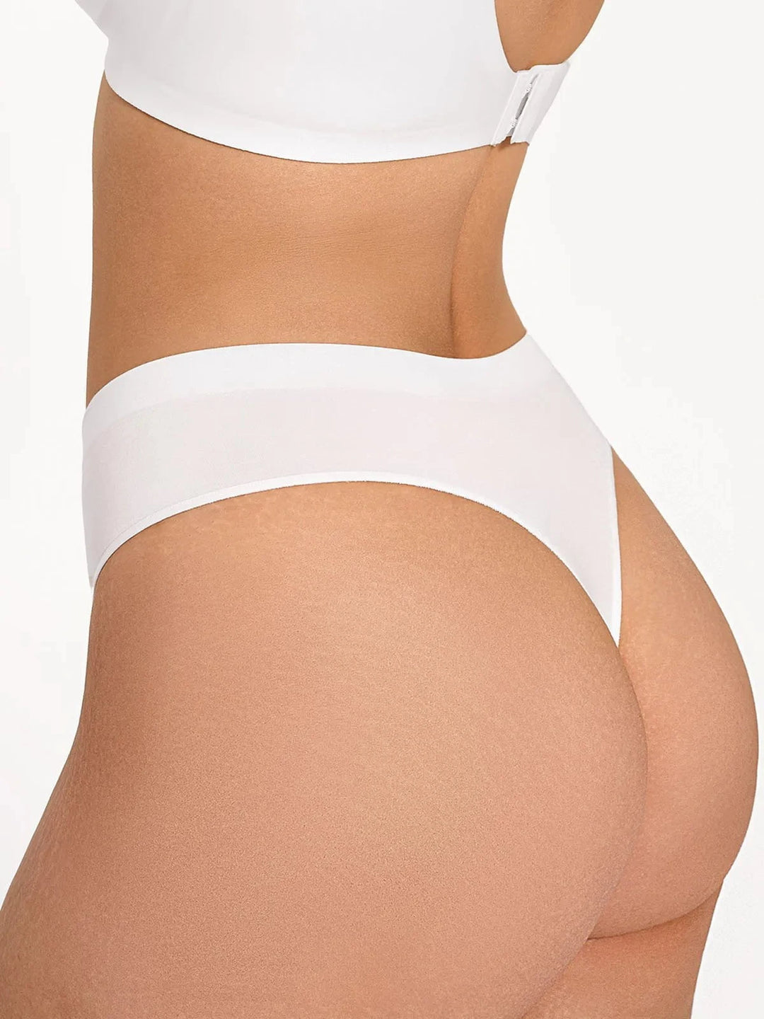 Popilush® Seamless Solid Mid-Rise Thong Brief