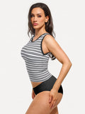 Popilush® Seamless Striped Shapewear Tank