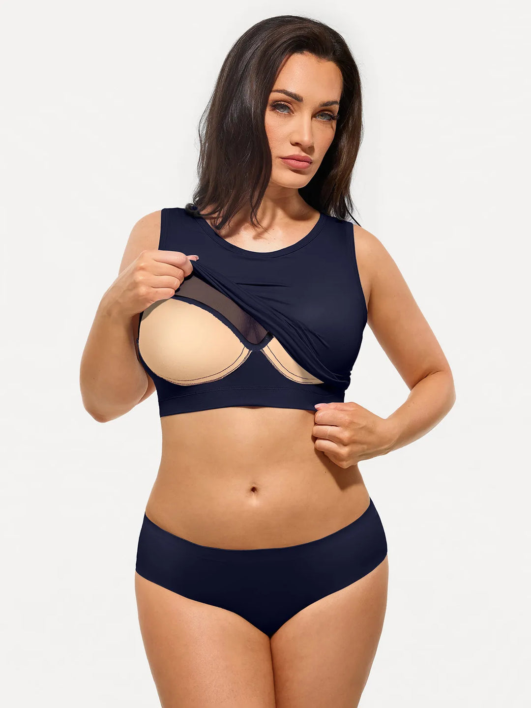 Popilush® Seamless Striped Shapewear Tank