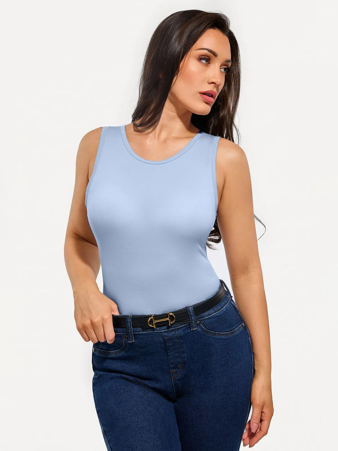 Popilush® Seamless Striped Shapewear Tank