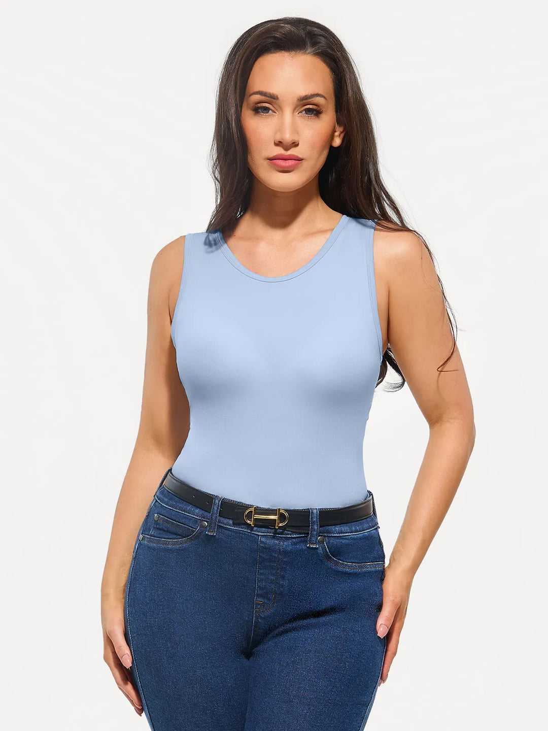 Popilush® Seamless Striped Shapewear Tank