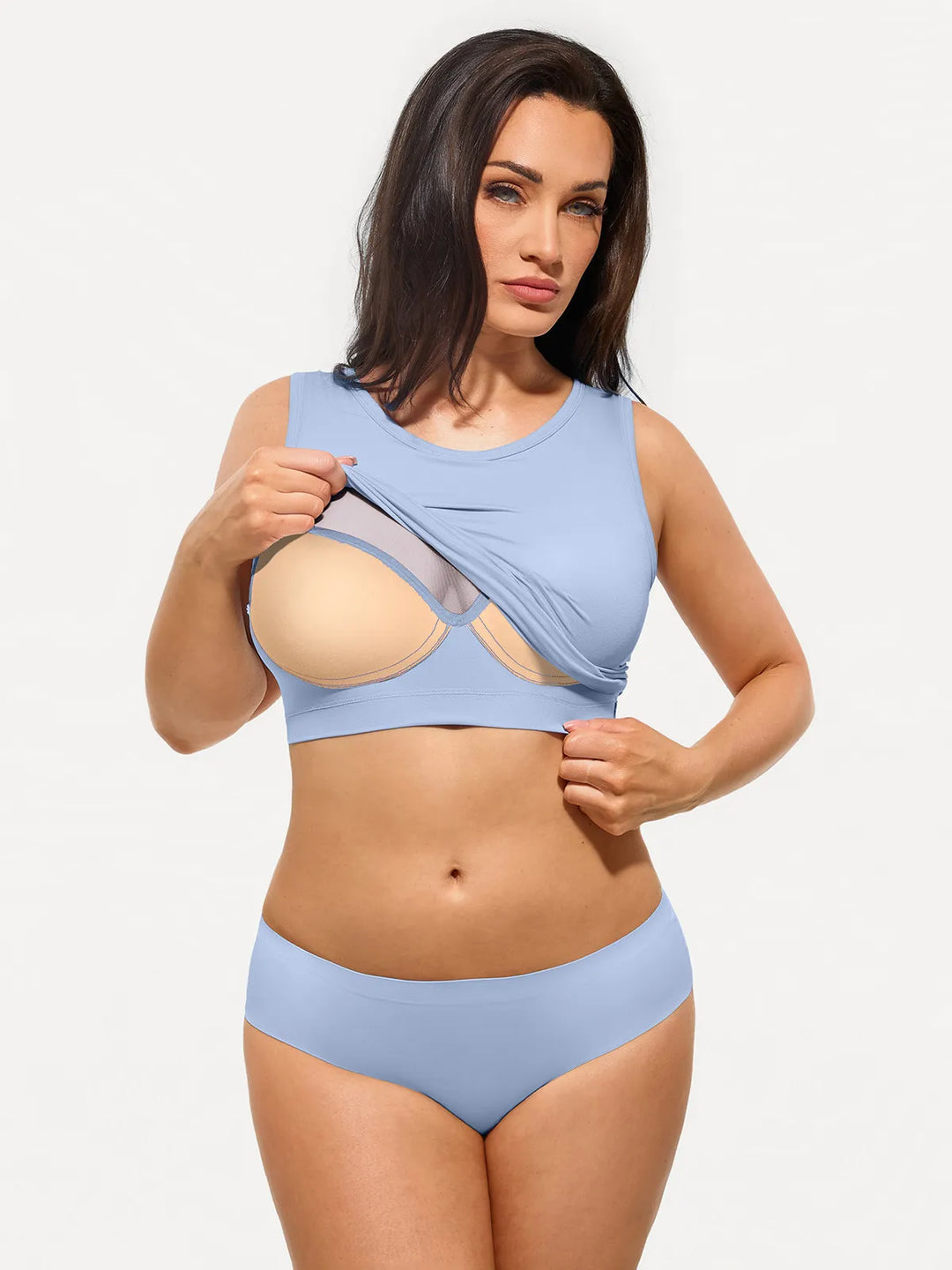 Popilush® Seamless Striped Shapewear Tank