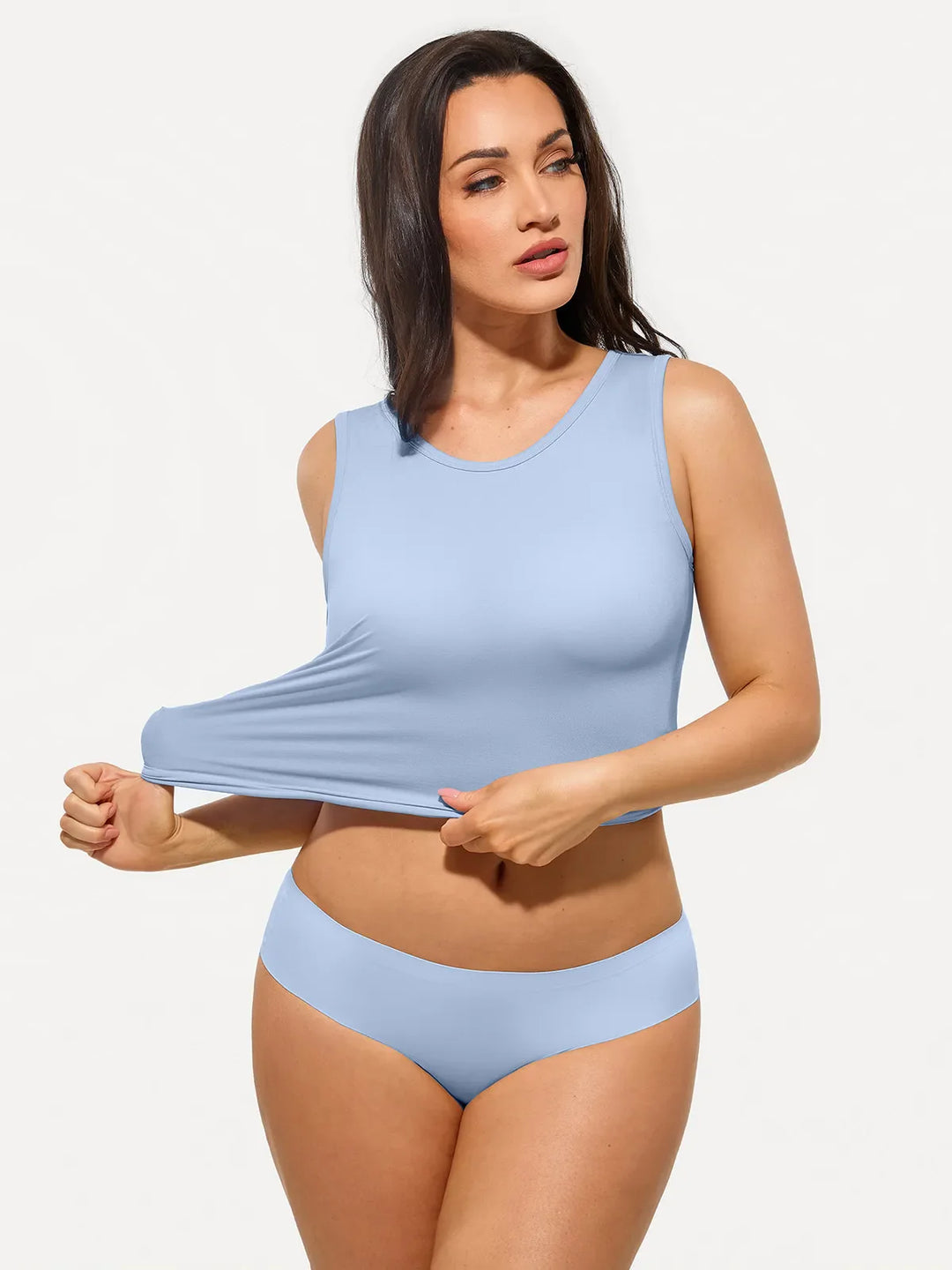 Popilush® Seamless Striped Shapewear Tank