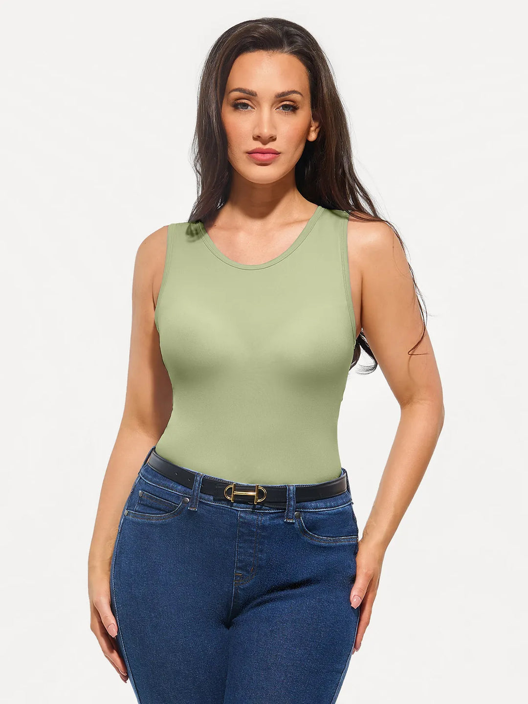 Popilush® Seamless Striped Shapewear Tank