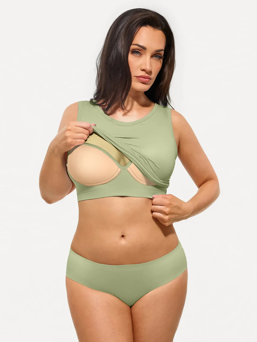Popilush® Seamless Striped Shapewear Tank