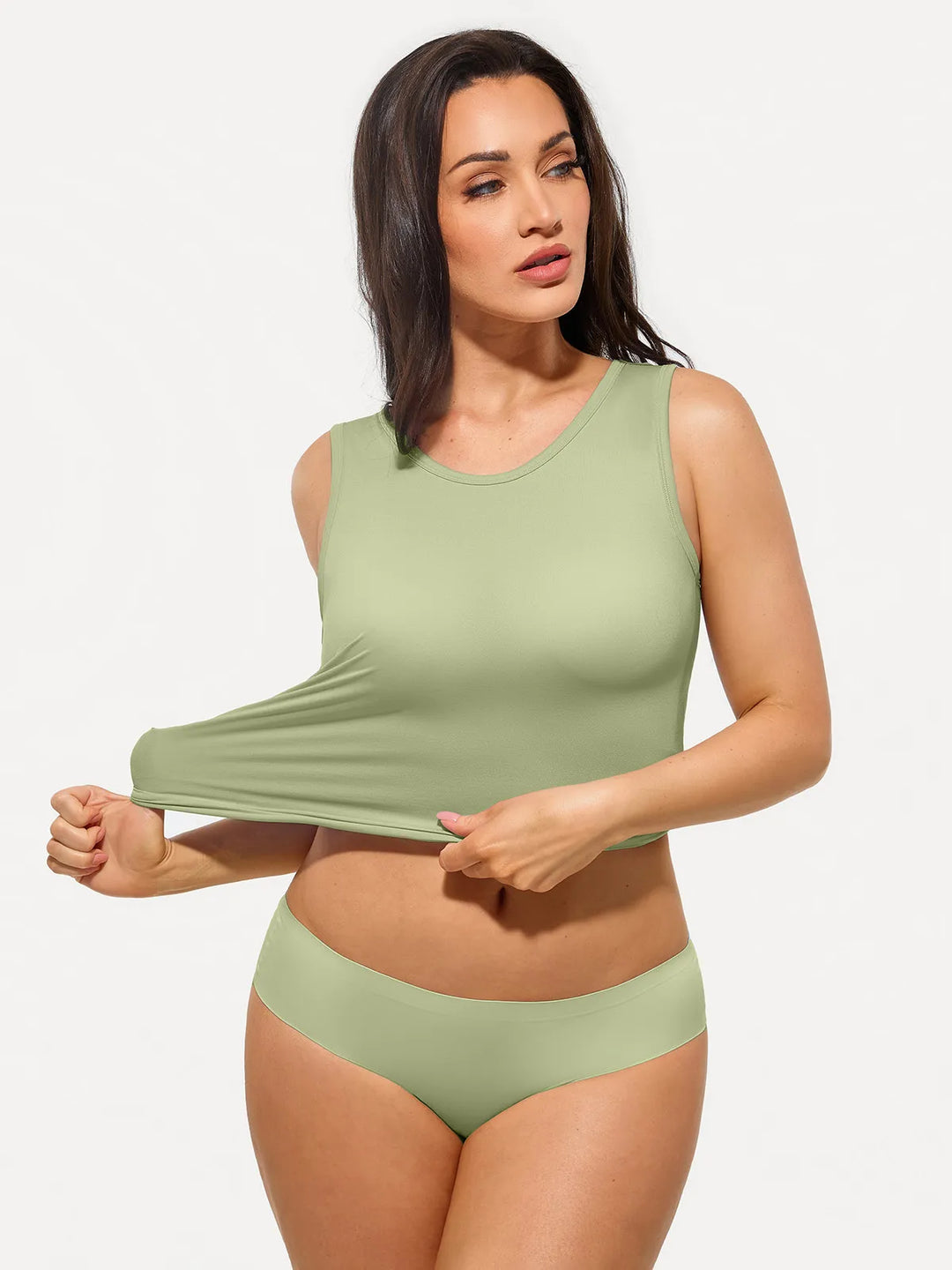 Popilush® Seamless Striped Shapewear Tank