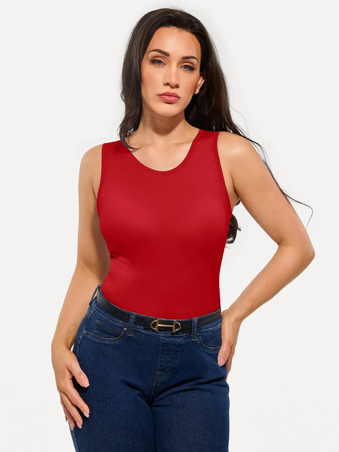 Popilush® Seamless Striped Shapewear Tank