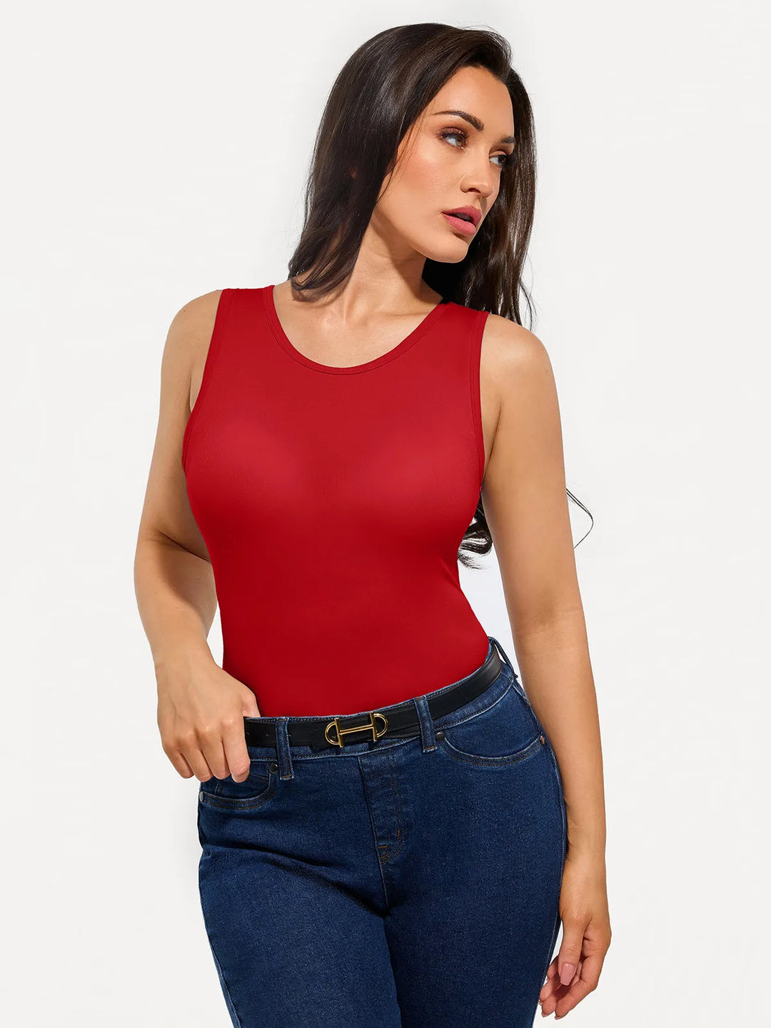 Popilush® Seamless Striped Shapewear Tank