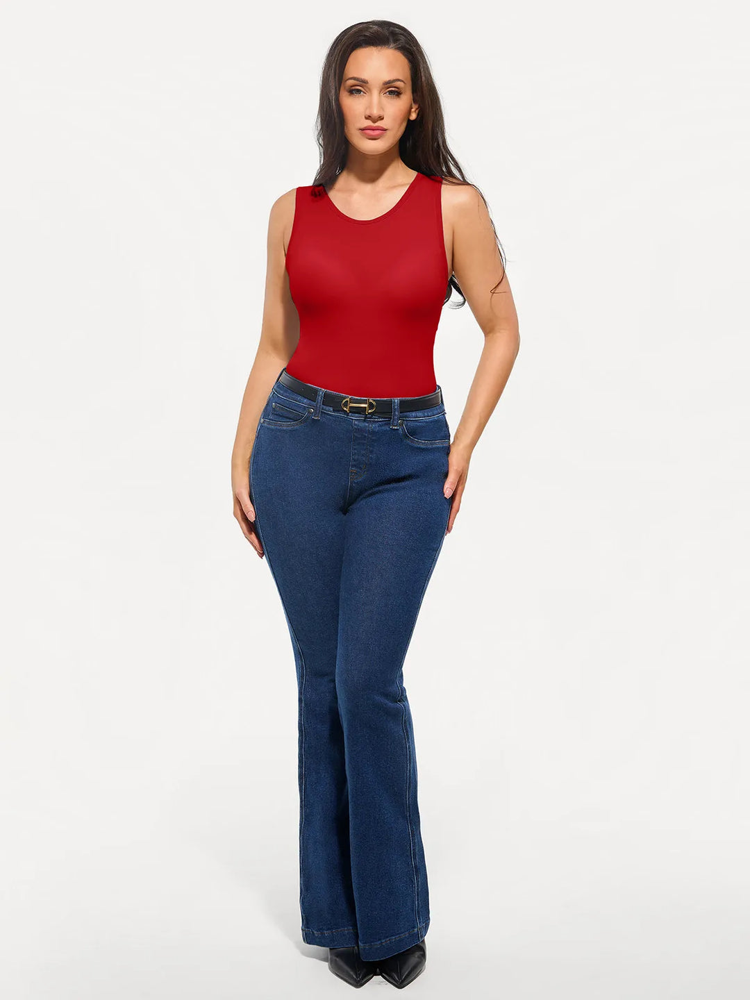 Popilush® Seamless Striped Shapewear Tank