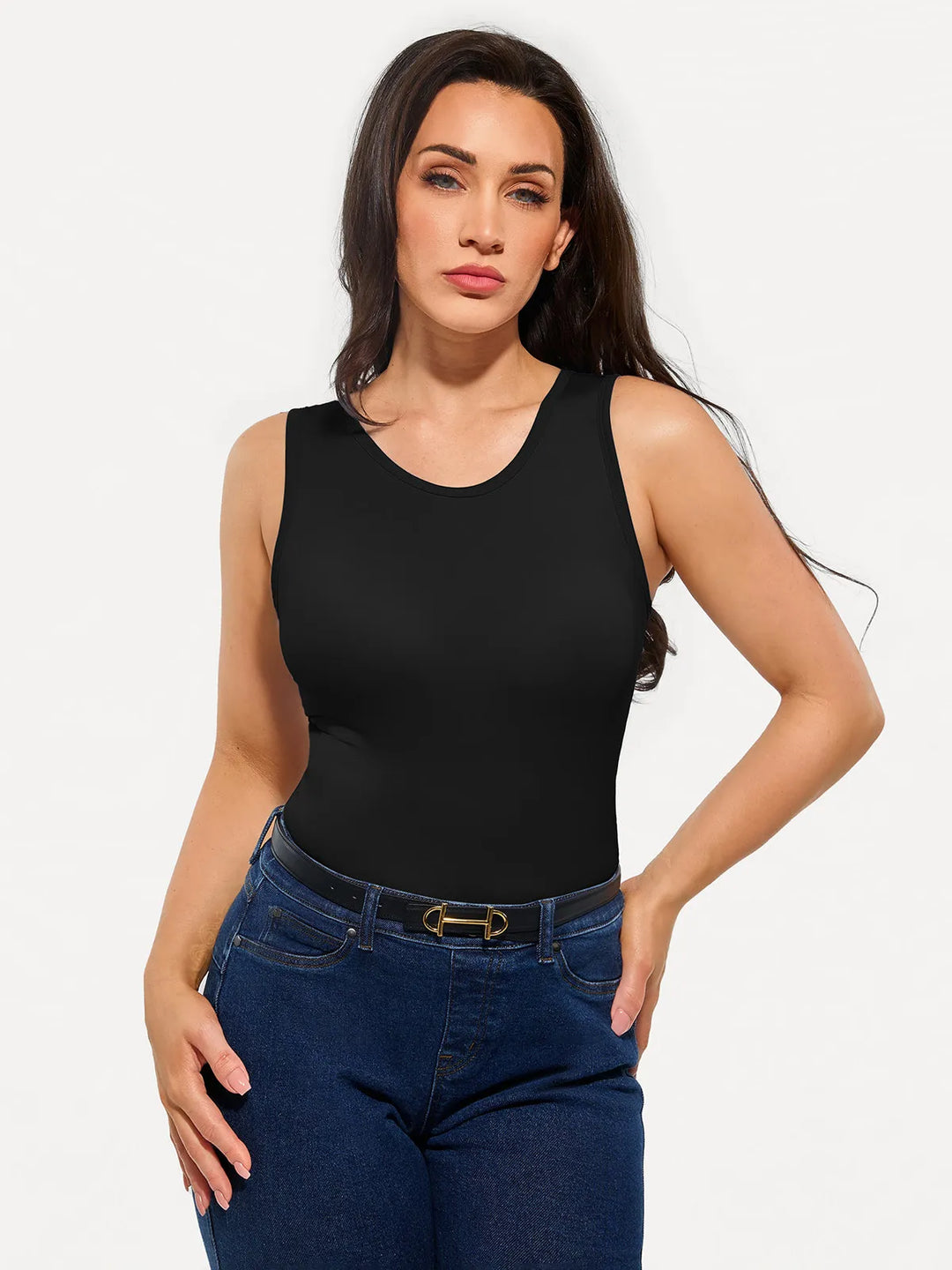 Popilush® Seamless Striped Shapewear Tank