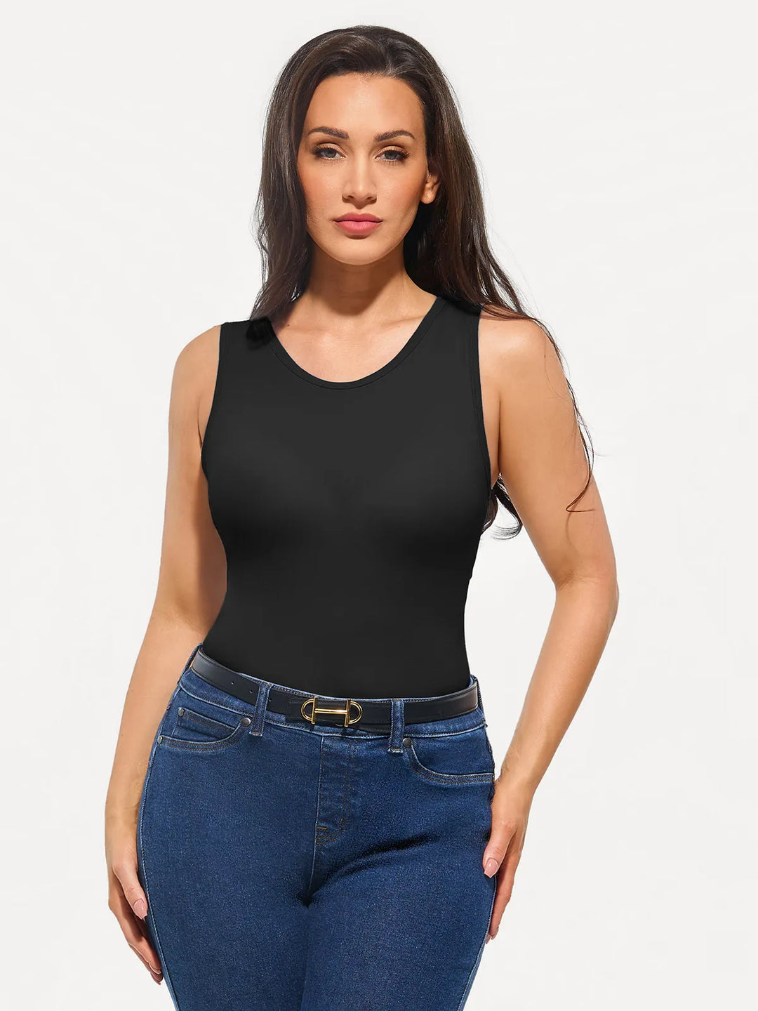 Popilush® Seamless Striped Shapewear Tank