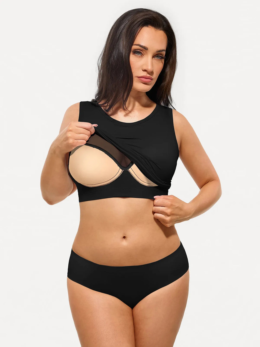 Popilush® Seamless Striped Shapewear Tank