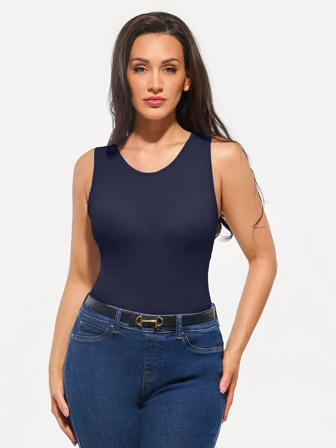 Popilush® Seamless Striped Shapewear Tank