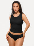 Popilush® Black / S Seamless Striped Shapewear Tank