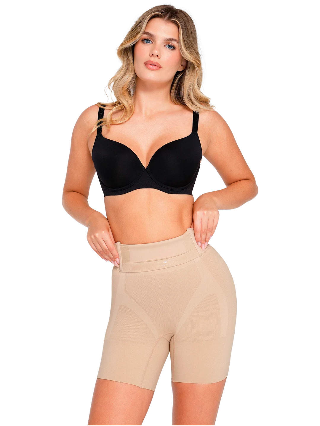 Popilush® Seamless Tummy Control Mid-Thigh Shaping Shorts