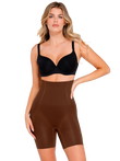 Popilush® Brown / XS/S Seamless Tummy Control Mid-Thigh Shaping Shorts