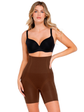 Popilush® Brown / XS/S Seamless Tummy Control Mid-Thigh Shaping Shorts