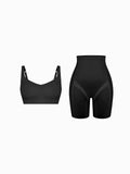 Popilush® Shapewear Bra Set / Black / S Seamless Underwire-Free Smoothing Bra Butt-Lifting Shorts Set