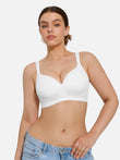 Popilush® White / S Seamless Wireless Adjustable Comfort Minimizer Support Bra