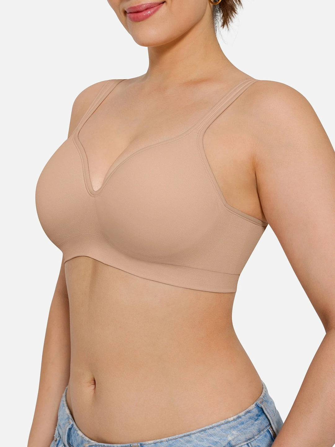 Popilush® Seamless Wireless Adjustable Comfort Support Bra