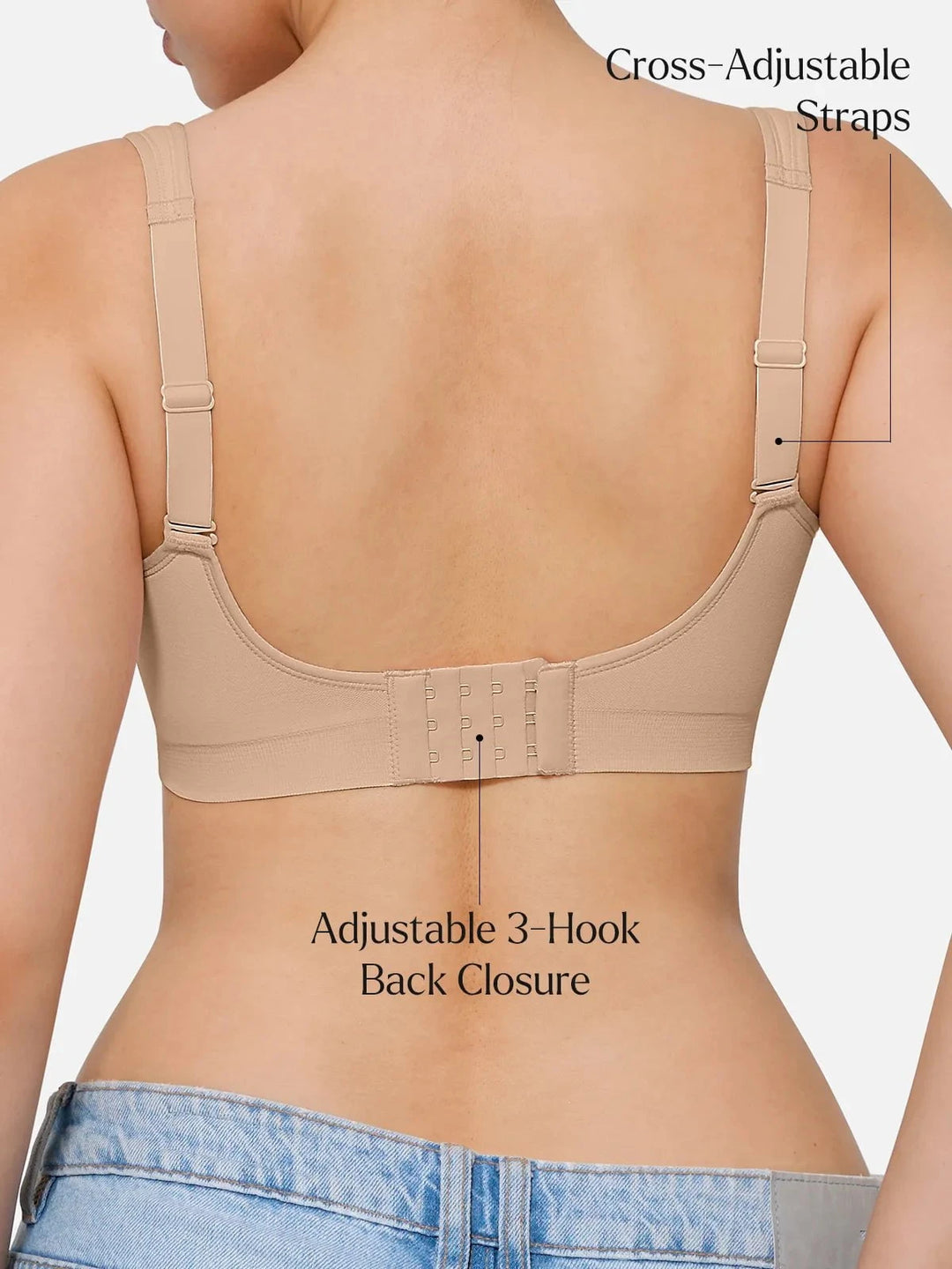 Popilush® Seamless Wireless Adjustable Comfort Support Bra