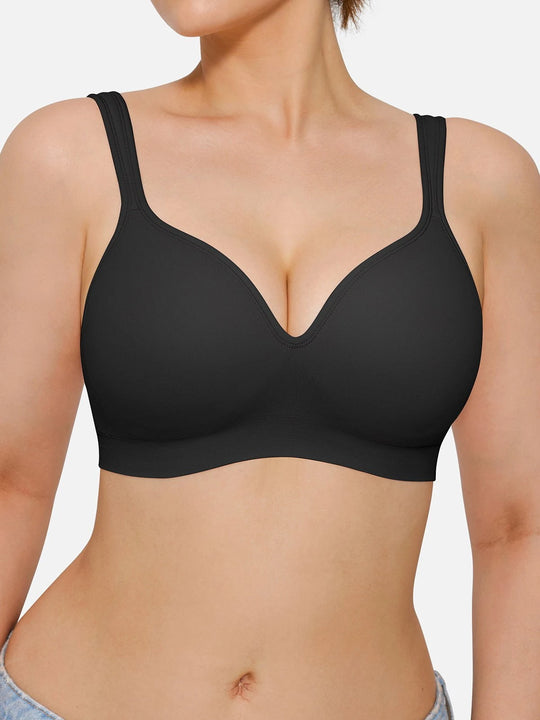 Popilush® Black / S Seamless Wireless Adjustable Comfort Support Bra