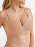 Popilush® Seamless Wireless Adjustable Wide-Strap T-Shirt Bra